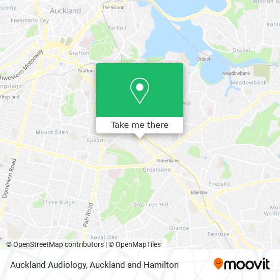 Auckland Audiology map