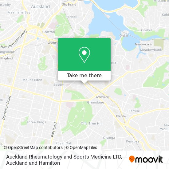 Auckland Rheumatology and Sports Medicine LTD地图