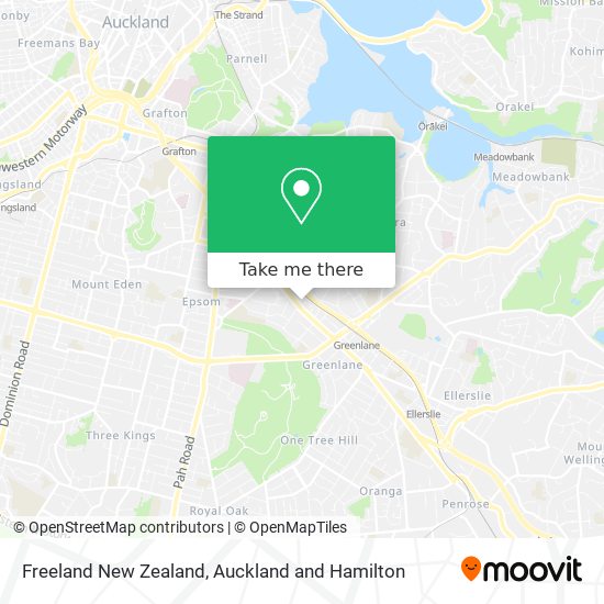 Freeland New Zealand地图