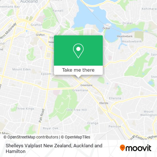 Shelleys Valplast New Zealand map