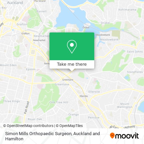 Simon Mills Orthopaedic Surgeon map