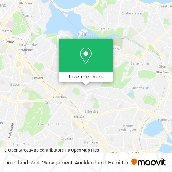Auckland Rent Management map