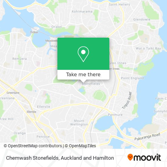 Chemwash Stonefields map