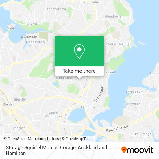 Storage Squirrel Mobile Storage map