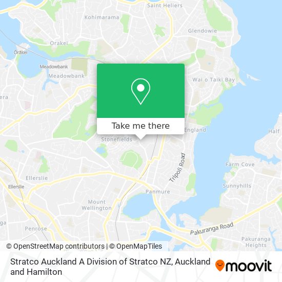 Stratco Auckland A Division of Stratco NZ map