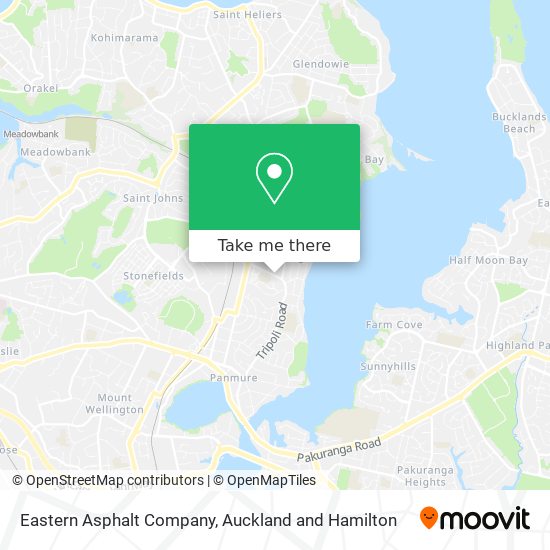 Eastern Asphalt Company map