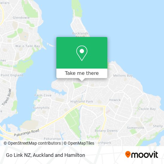 Go Link NZ map