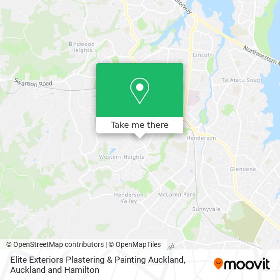 Elite Exteriors Plastering & Painting Auckland map