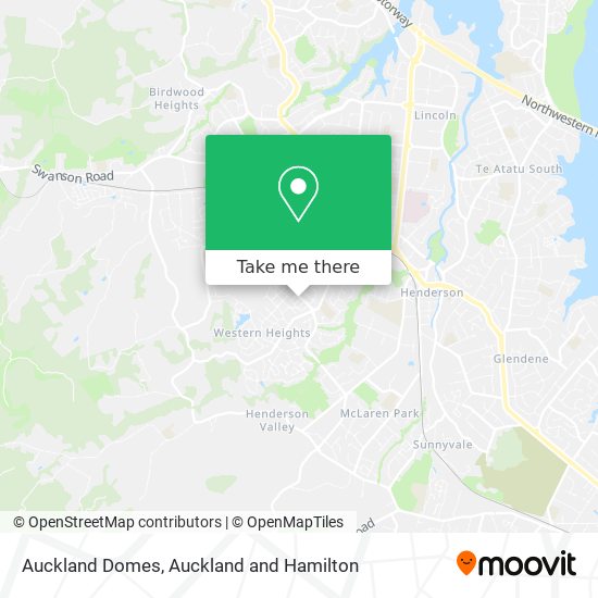 Auckland Domes map