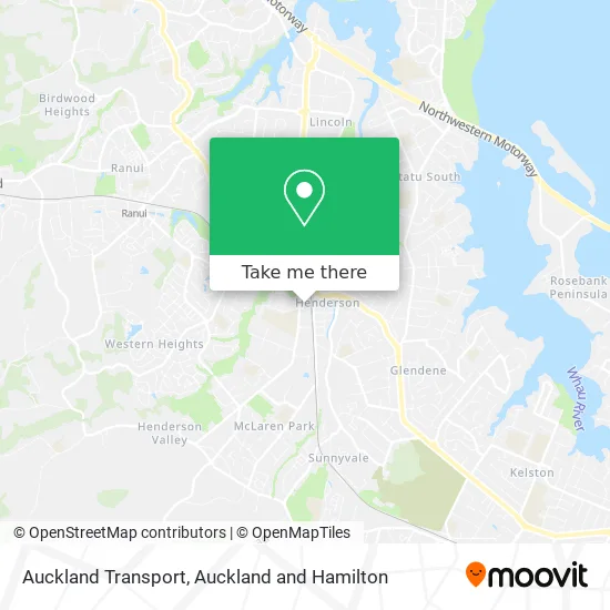 Auckland Transport map