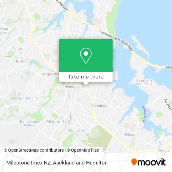 Milestone Imex NZ map