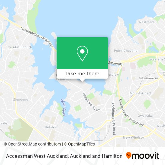 Accessman West Auckland map
