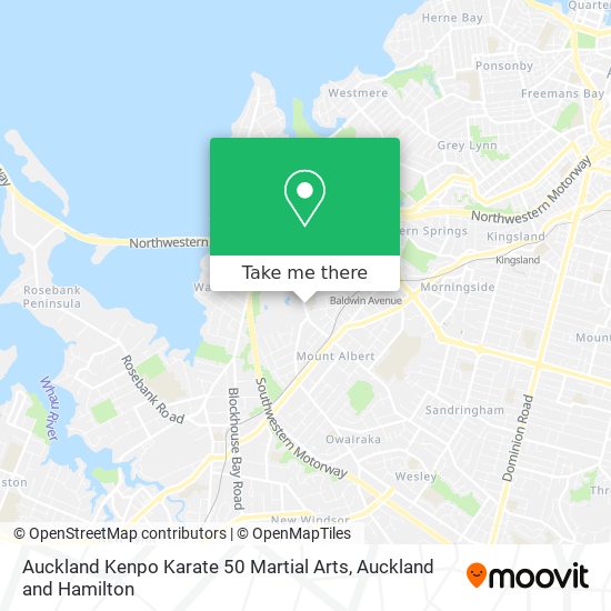 Auckland Kenpo Karate 50 Martial Arts map