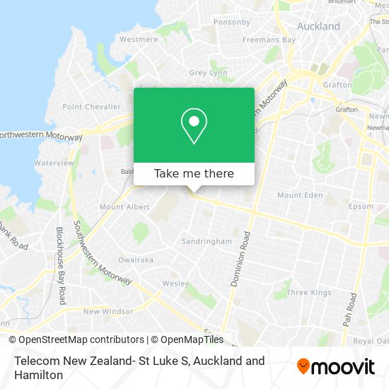 Telecom New Zealand- St Luke S map