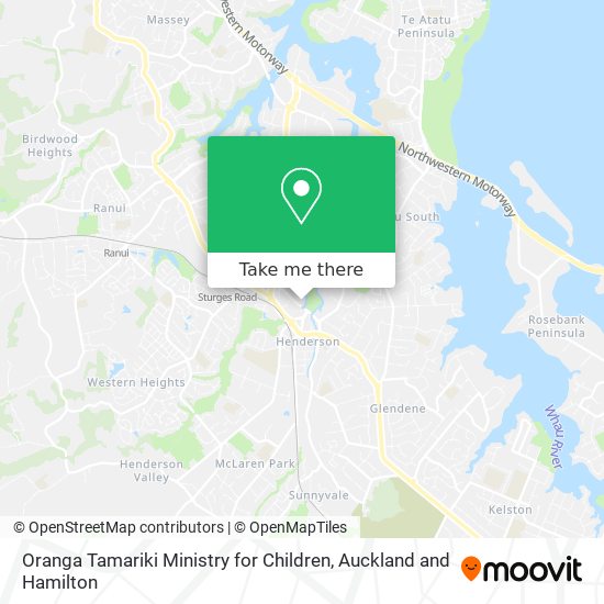 Oranga Tamariki Ministry for Children map