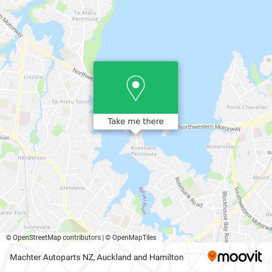 Machter Autoparts NZ map