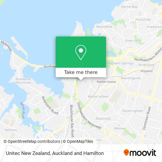 Unitec New Zealand map