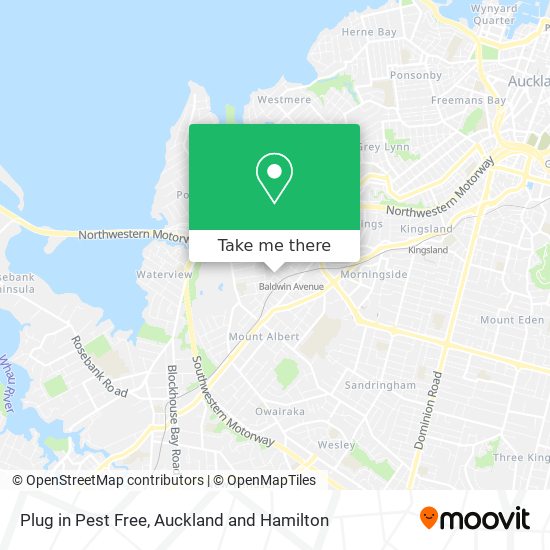 Plug in Pest Free map