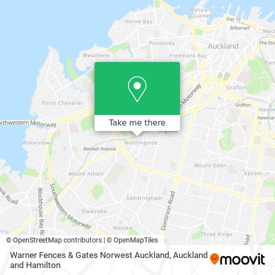 Warner Fences & Gates Norwest Auckland map