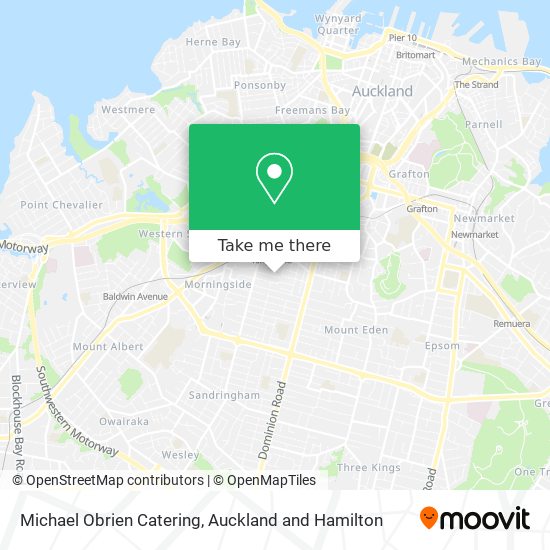 Michael Obrien Catering map