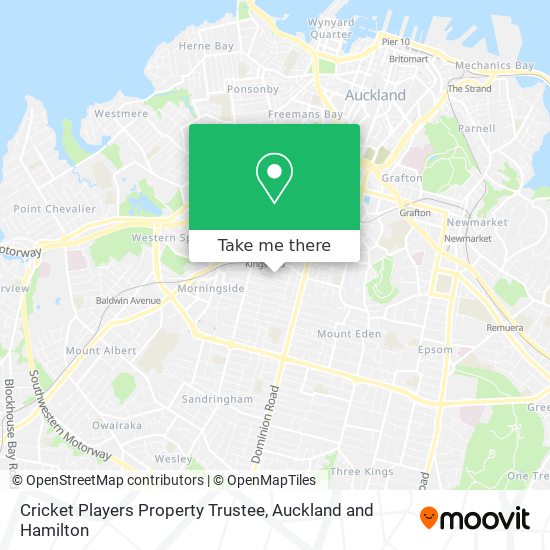 Cricket Players Property Trustee map