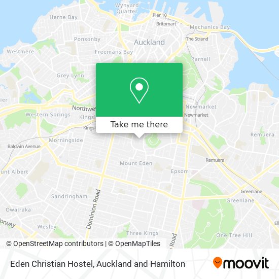 Eden Christian Hostel map