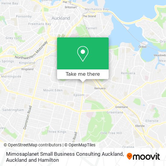 Mimosaplanet Small Business Consulting Auckland map