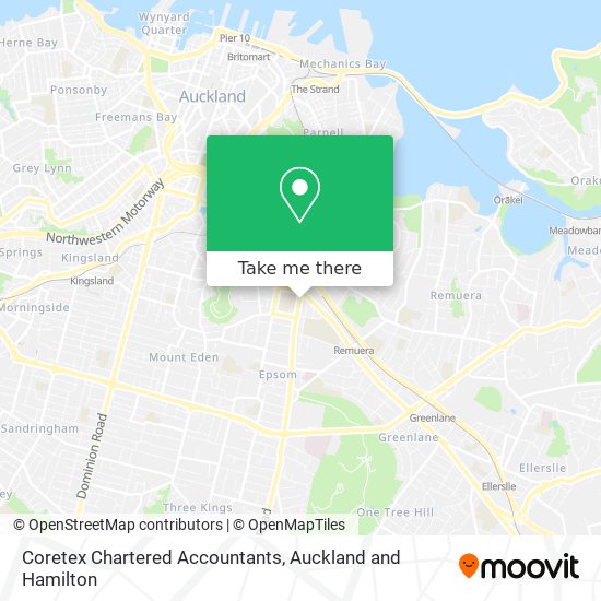 Coretex Chartered Accountants map