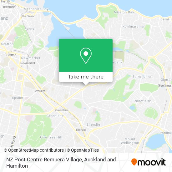 NZ Post Centre Remuera Village地图