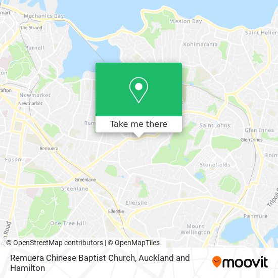 Remuera Chinese Baptist Church map