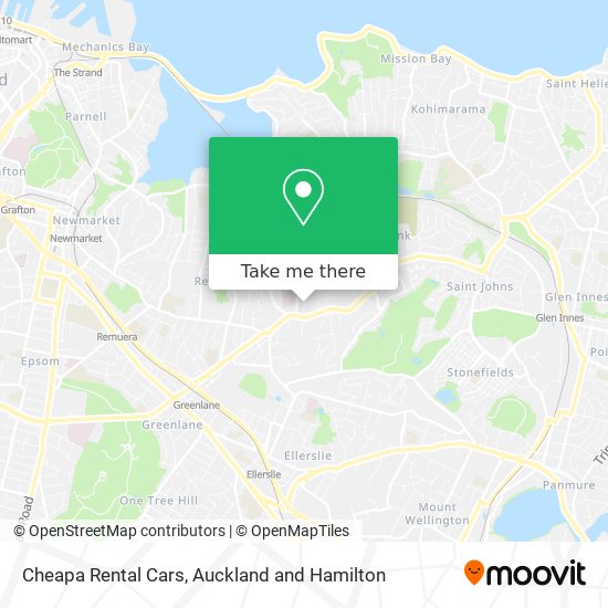 Cheapa Rental Cars map