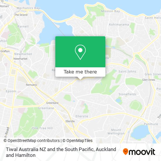 Tiwal Australia NZ and the South Pacific map