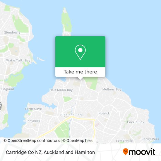 Cartridge Co NZ map