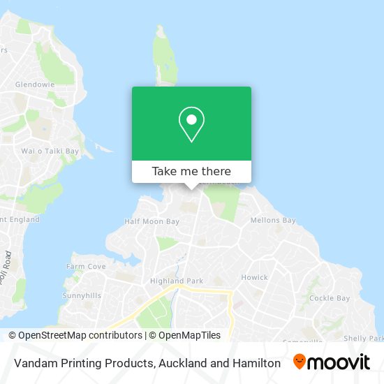 Vandam Printing Products map