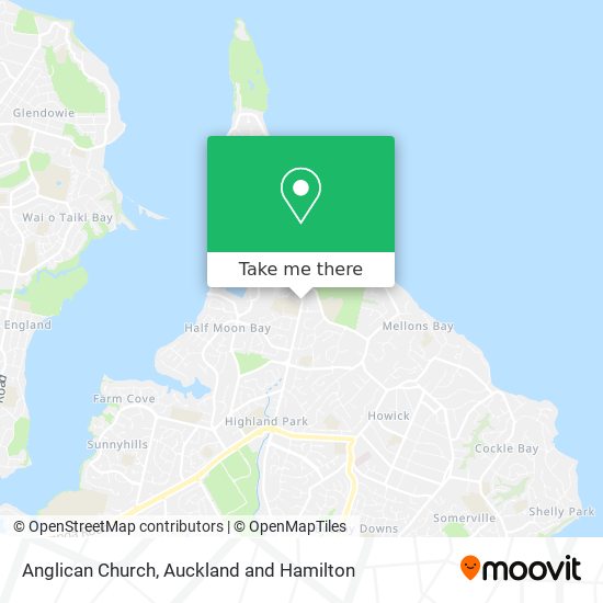 Anglican Church map