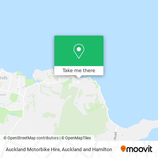 Auckland Motorbike Hire map