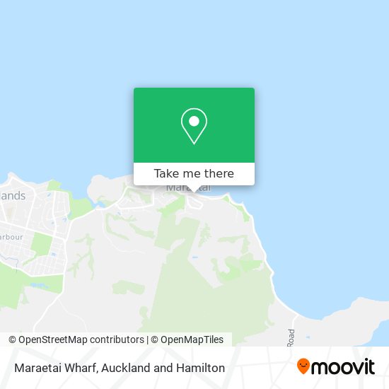 Maraetai Wharf map