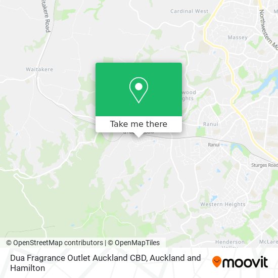 Dua Fragrance Outlet Auckland CBD map