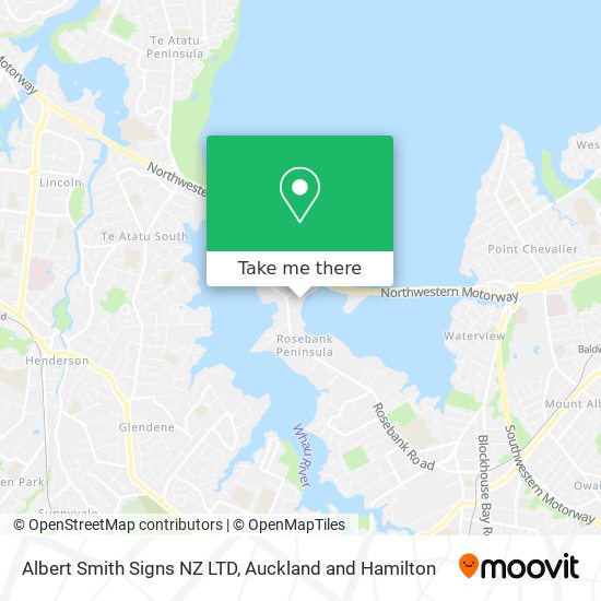 Albert Smith Signs NZ LTD map