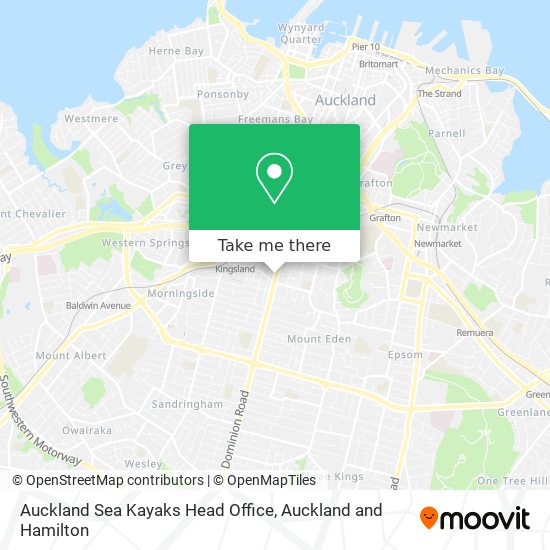 Auckland Sea Kayaks Head Office map