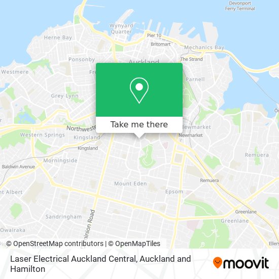 Laser Electrical Auckland Central map