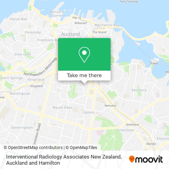 Interventional Radiology Associates New Zealand map