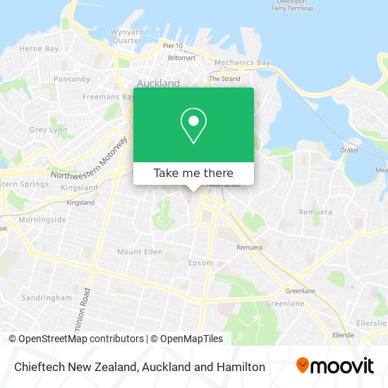Chieftech New Zealand map