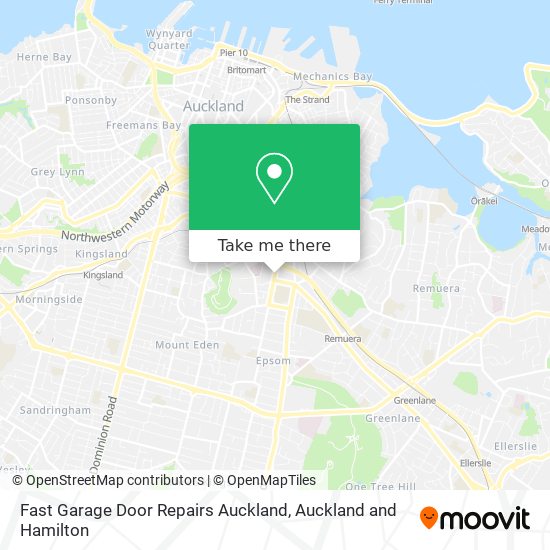 Fast Garage Door Repairs Auckland map