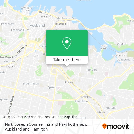 Nick Joseph Counselling and Psychotherapy map