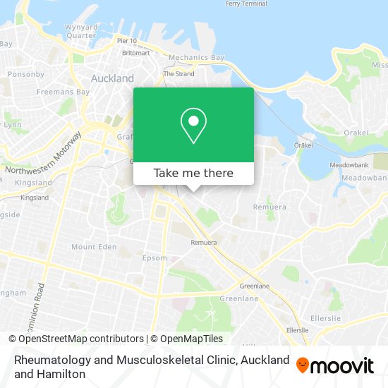 Rheumatology and Musculoskeletal Clinic map