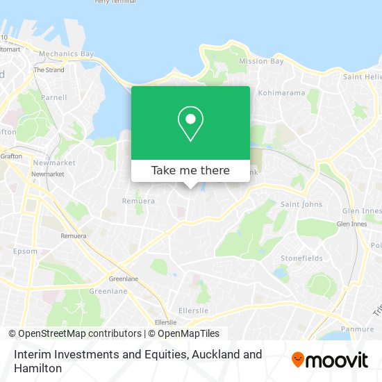 Interim Investments and Equities map