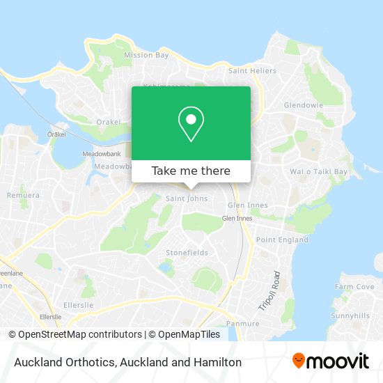 Auckland Orthotics map