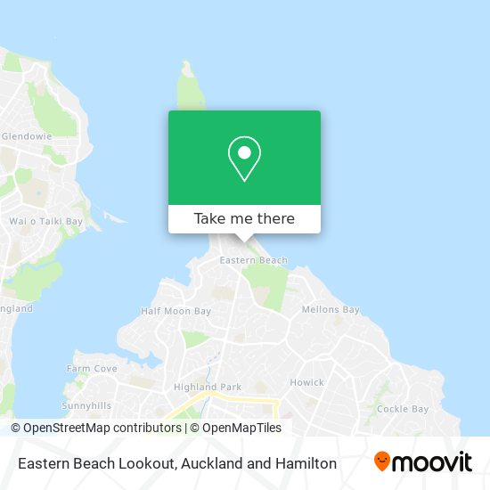 Eastern Beach Lookout map