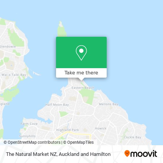 The Natural Market NZ map